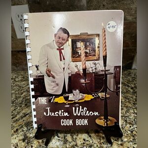 The Justin Wilson Cookbook 1979 Edition White Plastic Binding Cajun Cooking Chef